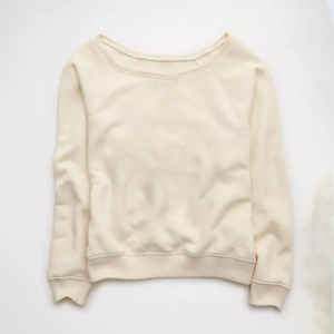 Dernier sweat-shirt à manches longues décontracté surdimensionné pour femmes avec capuche motif personnalisé hors de l'épaule haut tricoté à capuche pour les hivers - Product Image 3