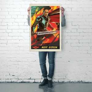 Affiche Mandalorian avec Moff Gideon, carte graphique imprimée en offset - Product Image 4