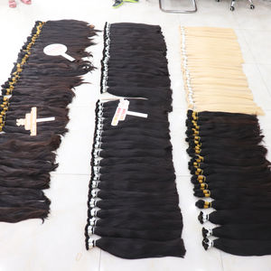 Precio al por mayor Extensiones de cabello humano liso natural Paquetes de cabello crudo Listo para enviar - Product Image 5