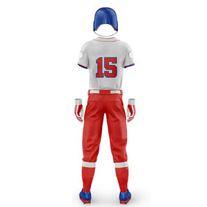 El mejor diseño de uniformes de béisbol de estilo moderno en diferentes colores/etiqueta privada sus propios uniformes de béisbol - Product Image 3