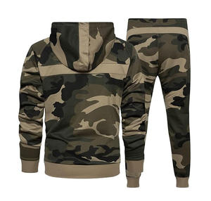 Venta al por mayor camuflaje sudaderas pulóver hombres mujeres prendas de vestir ropa dibujos animados impreso sudaderas con capucha deporte al aire libre chándal - Product Image 3