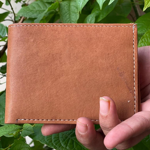 วินเทจสีน้ำตาลหนังกระเป๋าสตางค์บัตร ATM หลายใช้หนังกระเป๋าสตางค์สำหรับ Unisex - Product Image 1