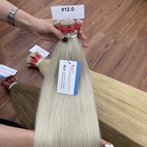 Offre Spéciale 2025! Extensions de cheveux Remy droites naturelles de haute qualité Styles de beauté longue durée blond vietnamien en vrac/paquet - Product Image 4