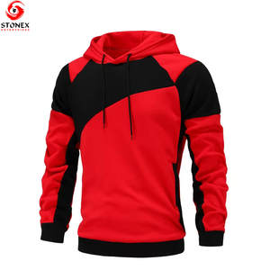 Sweat à capuche en polaire respirant au style unique, 100% coton, coupe ample pour homme, hiver - Product Image 1