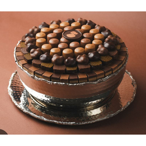 Modern Eco-Friendly Premium Silver Metal Round Serving Bowl Chocolate for Hotels Weddings or Dessert & <b>Sweets</b> Displays On-Sale - Product Image 1