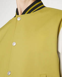 Blouson aviateur en laine respirante personnalisé OEM blouson d'hiver en coton de baseball Letterman veste en vrac motif de broderie décoration polaire - Product Image 3