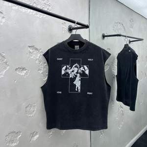 Camisetas personalizadas Camisa sin mangas de diseñador Impresión DTG Boxy Recortada sin mangas Camisetas gráficas - Product Image 1