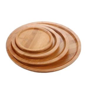 Vaisselle en bambou faite à la main décor plateau de service arrondi en bois pour la cuisine produit de vente chaud pour les pâtes et le service alimentaire - Product Image 5