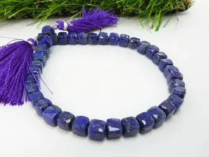 Collier de perles de lapis-lazuli naturel, perles lisses de lapis-lazuli naturel, perles de lapis-lazuli bleu naturel - Product Image 6