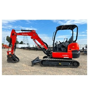 Mini-excavatrice sur chenilles KX033-4 populaire, 5 tonnes, compacte, haute efficacité, équipement de construction pour la vente de moteurs - Product Image 2