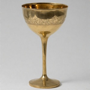 Cáliz de vino de Metal adornado de la gracia divina de VinumBless, copa de acabado antiguo tradicional para rituales religiosos y altares de Iglesia - Product Image 6