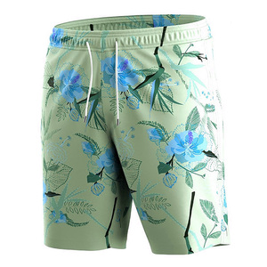 Vente à chaud de shorts de bain mi-longs pour hommes, shorts de luxe personnalisés de haute qualité avec cordon de serrage, service OEM, shorts de plage décontractés à la mode - Product Image 6