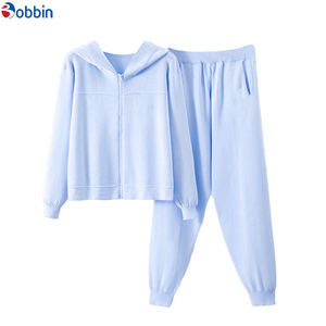 Conjunto Deportivo de Invierno para Mujer con Logotipo Personalizado, Chándal y Pantalón Deportivo, Traje Informal de Moda, Conjunto de 2 Piezas con Capucha y Cremallera de Manga Larga - Product Image 6