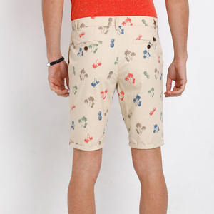 Pantalones cortos casuales estampados calientes con patrón tropical Ropa de playa de verano Pantalones cortos de algodón hasta la rodilla con cierre de botón y bolsillos laterales - Product Image 4