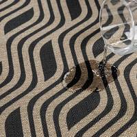 Tapis de sol moderne WAVE en polyester, antidérapant, lavable, 70x120cm, certifié OEKO-TEX, imperméable, adapté aux animaux domestiques, Dariana