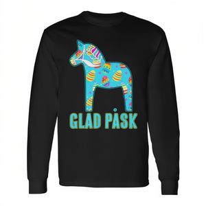 Camiseta de manga larga sueca con diseño de caballo Dala de Pascua Glad Pask - Product Image 2