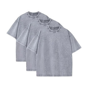 T-shirts délavés à l'acide de haute qualité pour hommes et femmes, t-shirts graphiques vintage, chemises en coton lourd, coupe régulière, t-shirts décontractés, vierges - Product Image 3