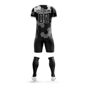 Adultos 100% Poliéster Blanco Personalizado Fútbol Jersey Uniforme de fútbol Venta al por mayor Hombres Fútbol Uniforme Kit Fútbol Jersey - Product Image 5