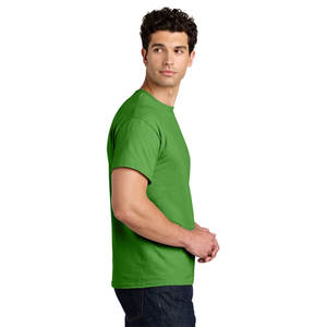 Impression personnalisée col rond T-shirt en coton biologique pour hommes vêtements d'été pur coton anti-sueur infroissable T-shirts pour hommes - Product Image 5
