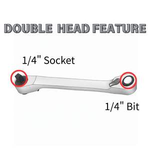 Llave de Trinquete Corta de Doble Extremo 60T y 72T 115mmL para Bricolaje OEM/ODM - Product Image 3