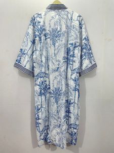 Robe Kimono en coton pour femme Robe de nuit confortable Robe de demoiselle d'honneur Robe de chambre Beachwear Handmade Robe - Product Image 5