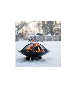 Foyer en métal de conception florale artistique avec des motifs de fleurs découpées au laser ajoutant beauté et élégance aux paramètres de feu de patio extérieur - Product Image 1