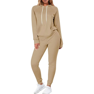 Ensemble de survêtement décontracté à capuche imprimé pour femmes grandes tailles, faible MOQ, logo personnalisé, vêtements tendance - Product Image 4