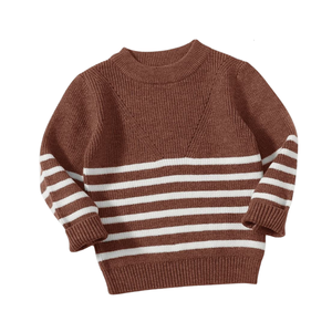 Pull en tricot doux et chaud pour enfants, écologique, de qualité supérieure, en coton mélangé, fabricant OEM avec poche avant - Product Image 6