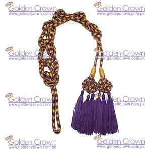 Nuevo Cordón de Alambre Dorado y Morado para Pectoral, Cinta y 3 Borlas Pequeñas, Prenda Religiosa para Sacerdote en Venta - Product Image 3
