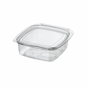 Plastic Sauce Containers 100cc Square Self-Covered Transparent PET Material High Quality and Best Price from Turkey