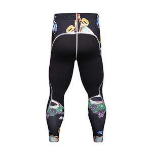 Vente en gros de leggings de compression longs pour hommes, pantalons de course à pied, de gymnastique/yoga pour hommes, vêtements de gym à séchage rapide, collants leggings pour hommes - Product Image 3