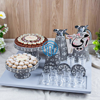 Vente en gros de présentoir à gâteau en bois artisanal incrustation de nacre pour mariage occasions festives Ramadan Eid Mubarak directement au Vietnam