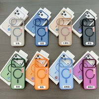 Étui de téléphone en silicone magnétique à chargement sans fil avec sensation de peau mate pour iPhone 15 14 13 12 Plus/Pro 18 Pro Max 18 16 Plus Funda Capa
