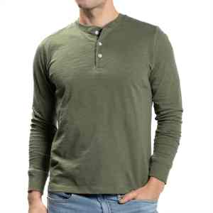 "Camisas Henley de manga larga para hombre con estilo-Cómodas y duraderas-Perfectas para ropa informal y deportiva" - Product Image 1