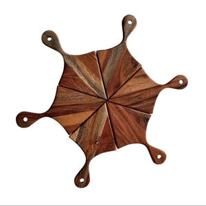 Dernier plateau de service moderne en bois plateau de petit déjeuner en bois nouveau design plateau de haute qualité en bois marbre pour la maison hôtel - Product Image 1