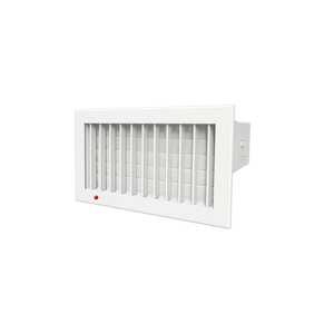 Boquilla de Salida Ajustable Motorizada de Plástico Blanco para Sistemas HVAC, Rejillas y Grelas, Instalación en Techo - Tecnosystemi - Product Image 1