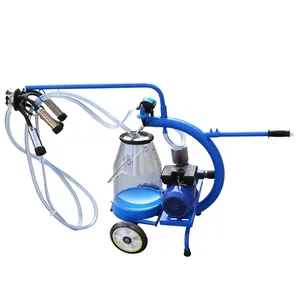 Dry Vacuum Pump Milking Machine With Plastic Bucket