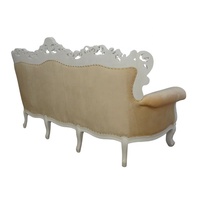 Canapé de Salon de Style Français Baroque en Bois Trois Places pour Reproduction d'Antiquités Meubles de Maison et Hôtels