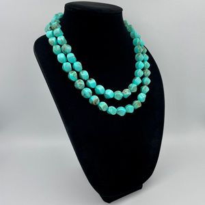 Collier fait main de couleur turquoise de style occidental collier de perles de cowgirl pour femme - Product Image 6