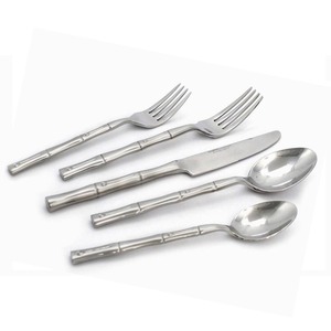 Fabricant de couverts résistants en gros Ensemble de couverts à poignée en spirale rustique noir Finition argentée pour les acheteurs du monde entier - Product Image 6