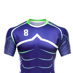 Maillots de rugby personnalisés pour hommes jeunes impression cousue nom numéro Logo Football équipe sport chemises à séchage rapide maillot respirant - Product Image 6