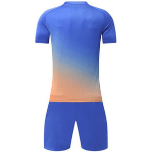 Haut de sublimation pour le sport Chemises et hauts à coupe automatisée Vêtements de football Combinaison de football rétro contrastante à col en V - Product Image 2