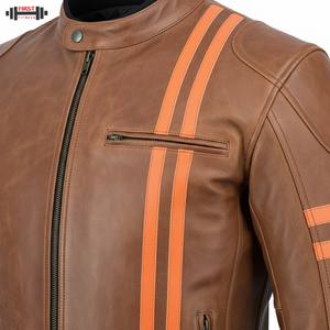 Vestes de moto en cuir véritable imperméables respirantes à manches longues pour la course automobile avec logo personnalisé - Product Image 4