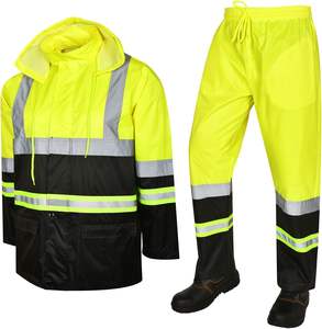 Conjunto de ropa de trabajo Softshell con forro polar, cubierta de cremallera con solapa de tormenta y clasificación impermeable para trabajos de todas las estaciones fabricados en Pakistán. - Product Image 1