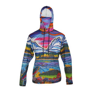 Vêtement de performance, sweat-shirt de pêche pour homme, UPF 50, respirant, séchage rapide, léger, personnalisable avec masque - Product Image 1