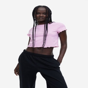 เสื้อยืดเอวลอยสำหรับผู้หญิง - Product Image 1