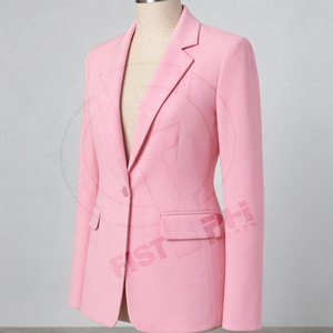 Personalizado | ALPHA |   Sorority AKA - Camisa de Vestir para Hombre, Corte Entallado, Cuello Clásico, Antiarrugas, Ligera, de Alta Calidad, en Poliéster/Spandex, Color Rosa - Product Image 3