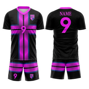 Camiseta de fútbol americano con logotipo personalizado, kits de equipo de fútbol sublimados, Conjunto de camiseta de entrenamiento, uniforme de fútbol para niños y niñas, venta al por mayor - Product Image 2