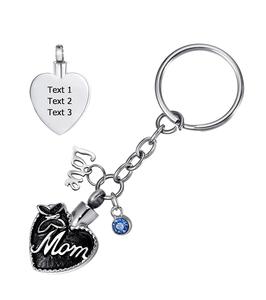 Mom Mini <b>Urns</b> Stainless Steel Decorative Keepsake <b>Urns</b> for <b>Ashes</b> Memorial Butterfly in Heart Cremation Custom Size - Product Image 5