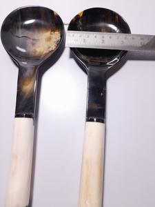 Set de couverts en os couleur or manche blanc vaisselle vaisselle à manger couverts cuillère et fourchette Set de couverts de cuisine - Product Image 5